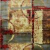 μοντέρνο αντιαλλεργικό χαλί antique-6021-cream-cherry